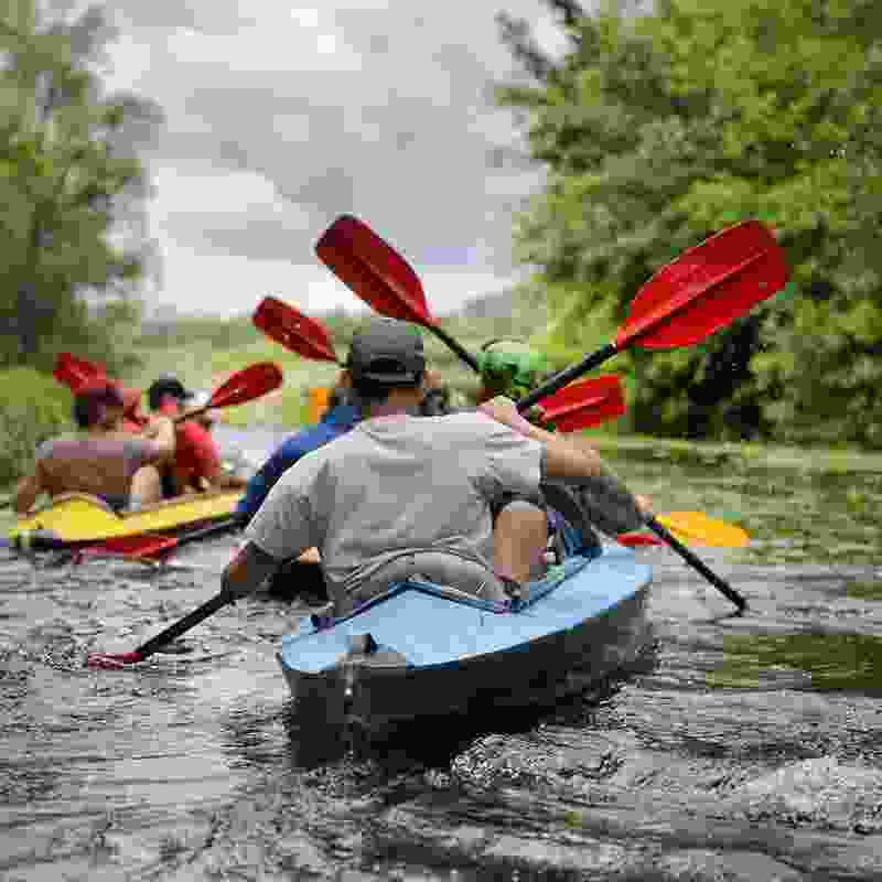 Guided kayaking tour through Colombia’s rivers.