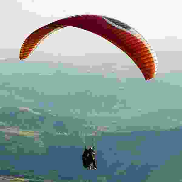 Paragliding for the first time in Colombia.